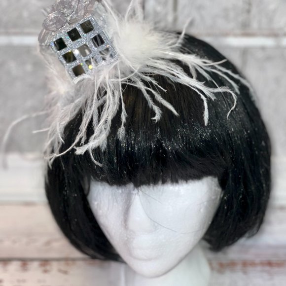 Christmas Headband, Mirror Present Headband, party Fascinator/Hat, birthday gift - Picture 13 of 16